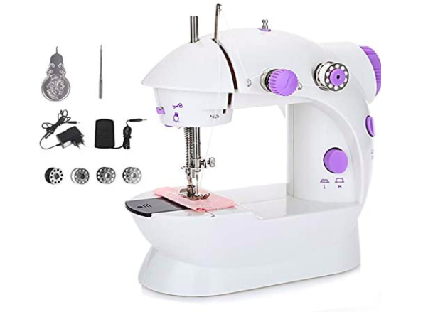 Machine /à Coudre /électrique Mini Machine /à Coudre Portable TOPQSC Machine /à Coudre Portative Home Handy Stitch for Clothes R/éparation Rapide